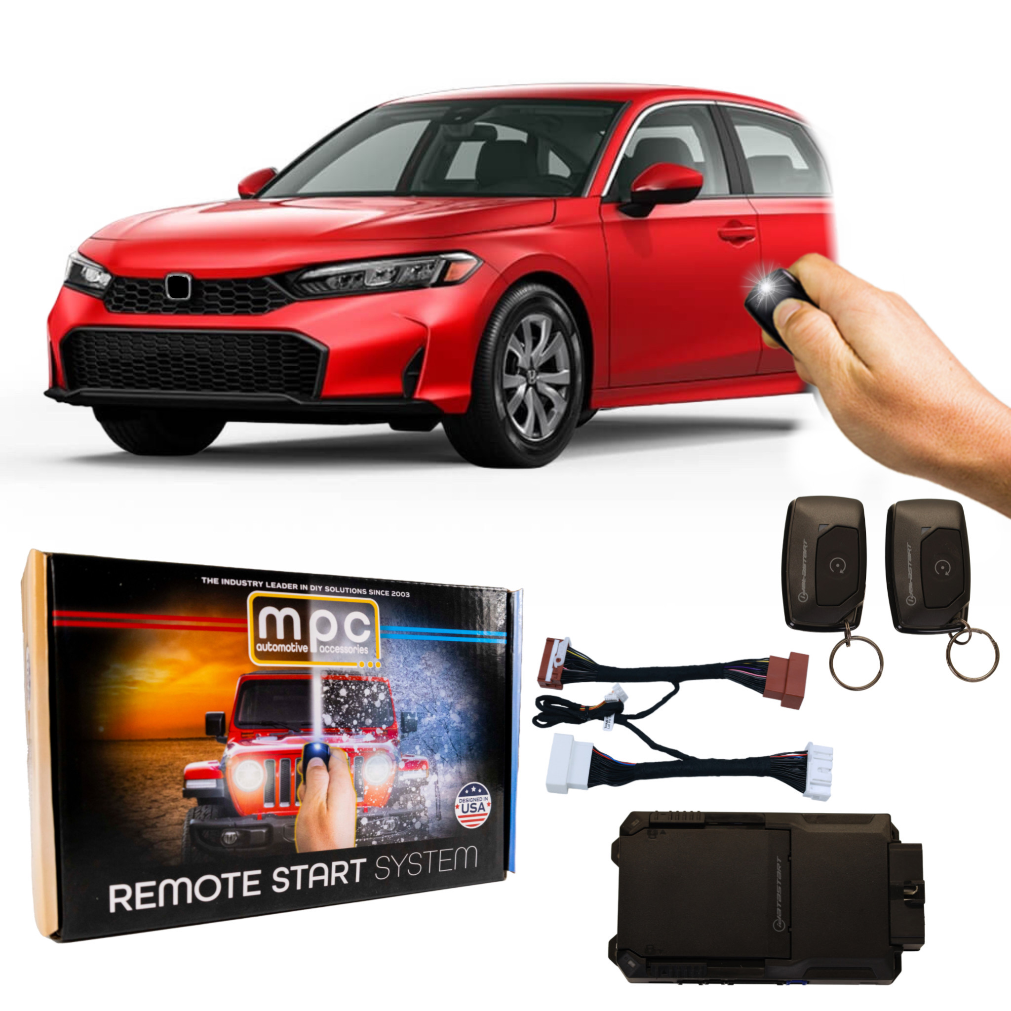 Fernstart Kits für 2022-2025 Honda Civic - Push-to-Start - Gas - Bild 5 von 10