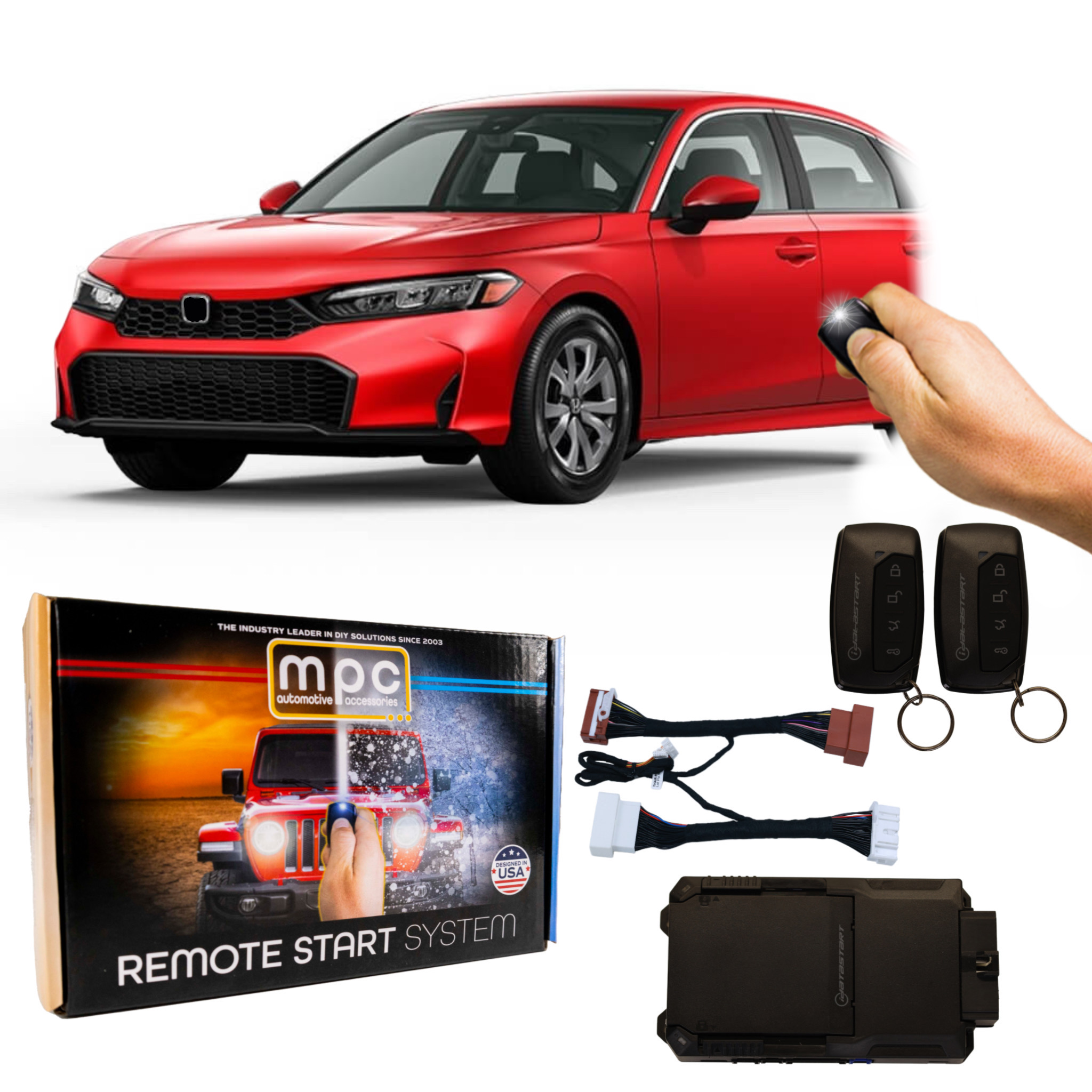 Fernstart Kits für 2022-2025 Honda Civic - Push-to-Start - Gas - Bild 6 von 10