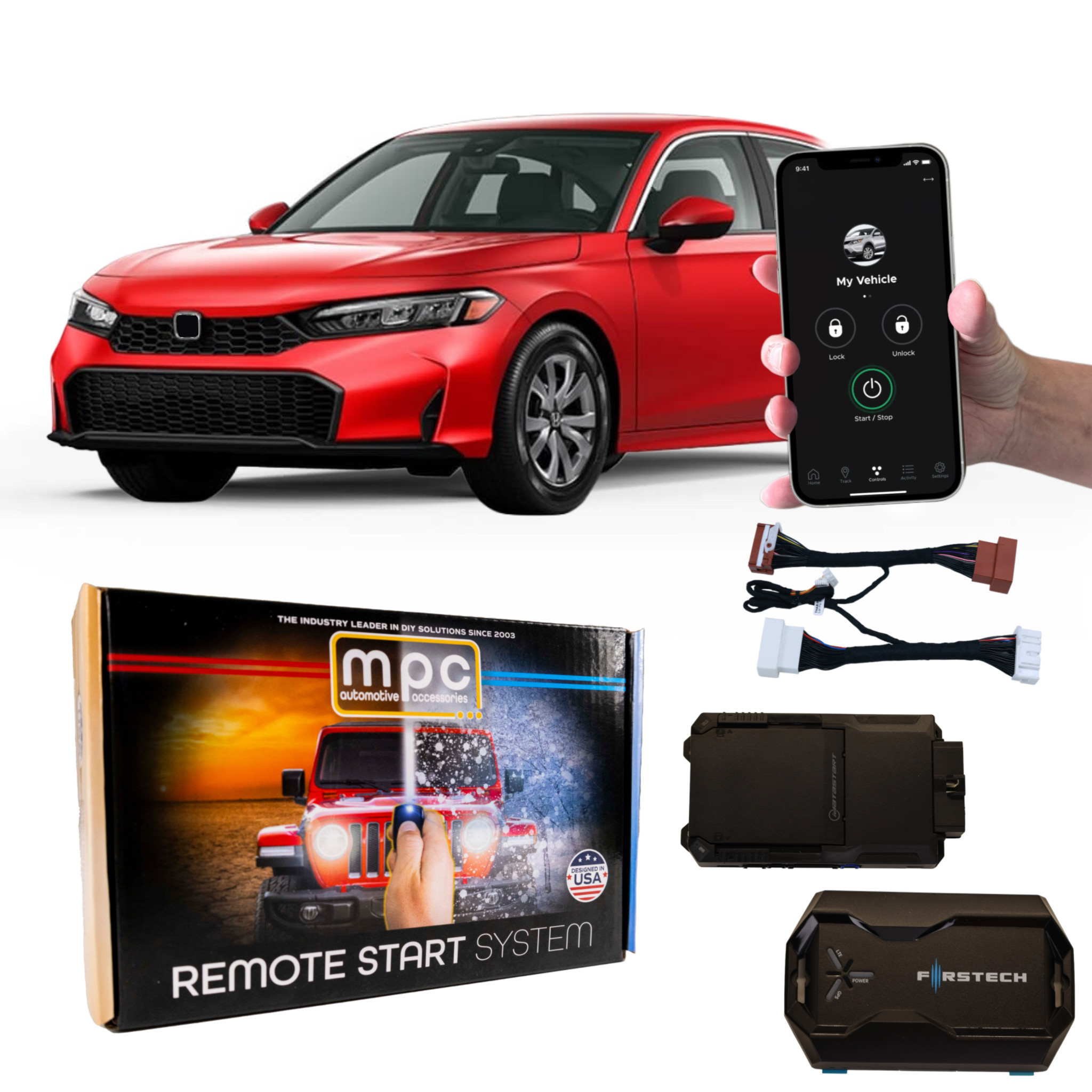 Fernstart Kits für 2022-2025 Honda Civic - Push-to-Start - Gas - Bild 8 von 10